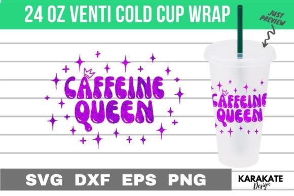Caffeine Queen Graphics for Crafts