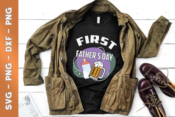 First Father’s Day Beer Lover Graphics & T-Shirt Designs