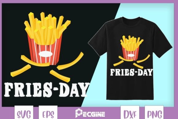 Fry-Day Humor: Funny French Fries Graphics for T-Shirt Designs
