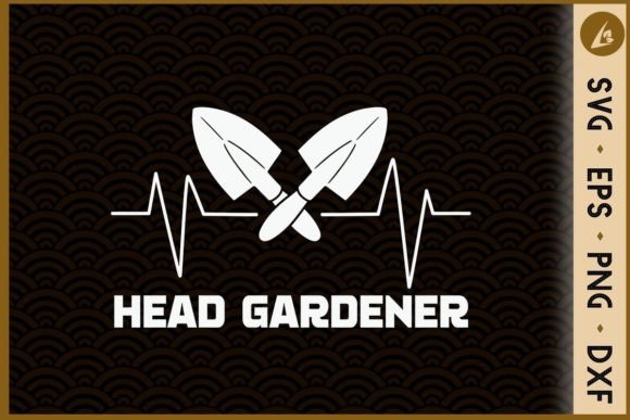 Gardening Heartbeat Head Gardener: Graphics for Crafts Brands