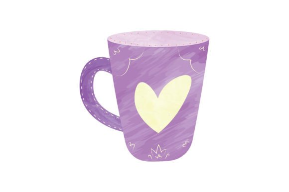 Hygge Scandinavian Nordic Style Cup Watercolor