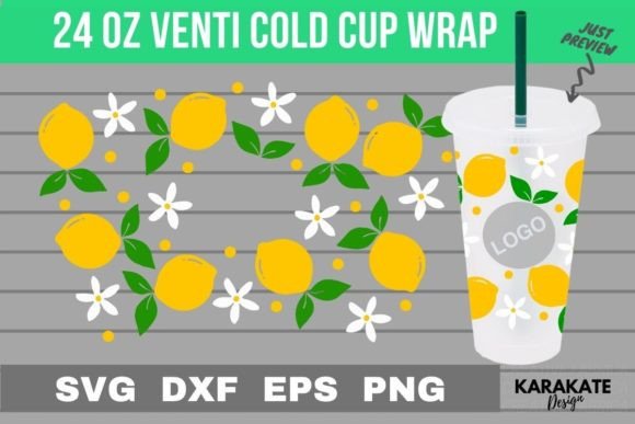 Lemon Flower Graphics for Crafts Projects