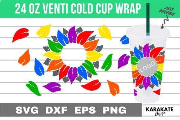 LGBTQ Sunflower Graphics for Crafts & Content
