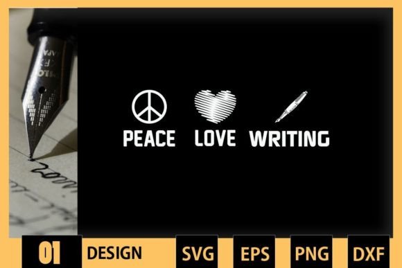 Peace Love Writing - Writer: Graphics for Crafts & Creative Brands